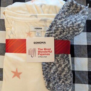 Sonoma Goods for Life 3-Piece Pajama Set - Size XL